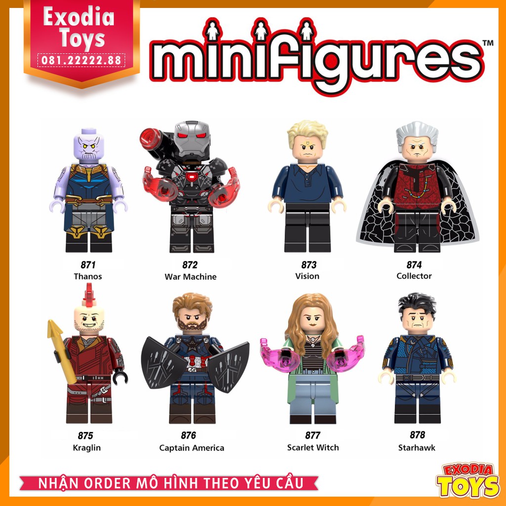 Xếp hình minifigure siêu anh hùng Avengers Infinity War : Cuộc Chiến Vô Cực - Đồ Chơi Lắp Ghép Sáng Tạo - X0193