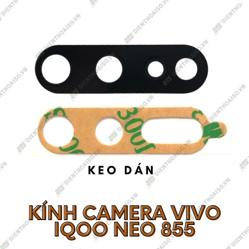 Kính camera vivo iqoo neo 855 kèm keo dán