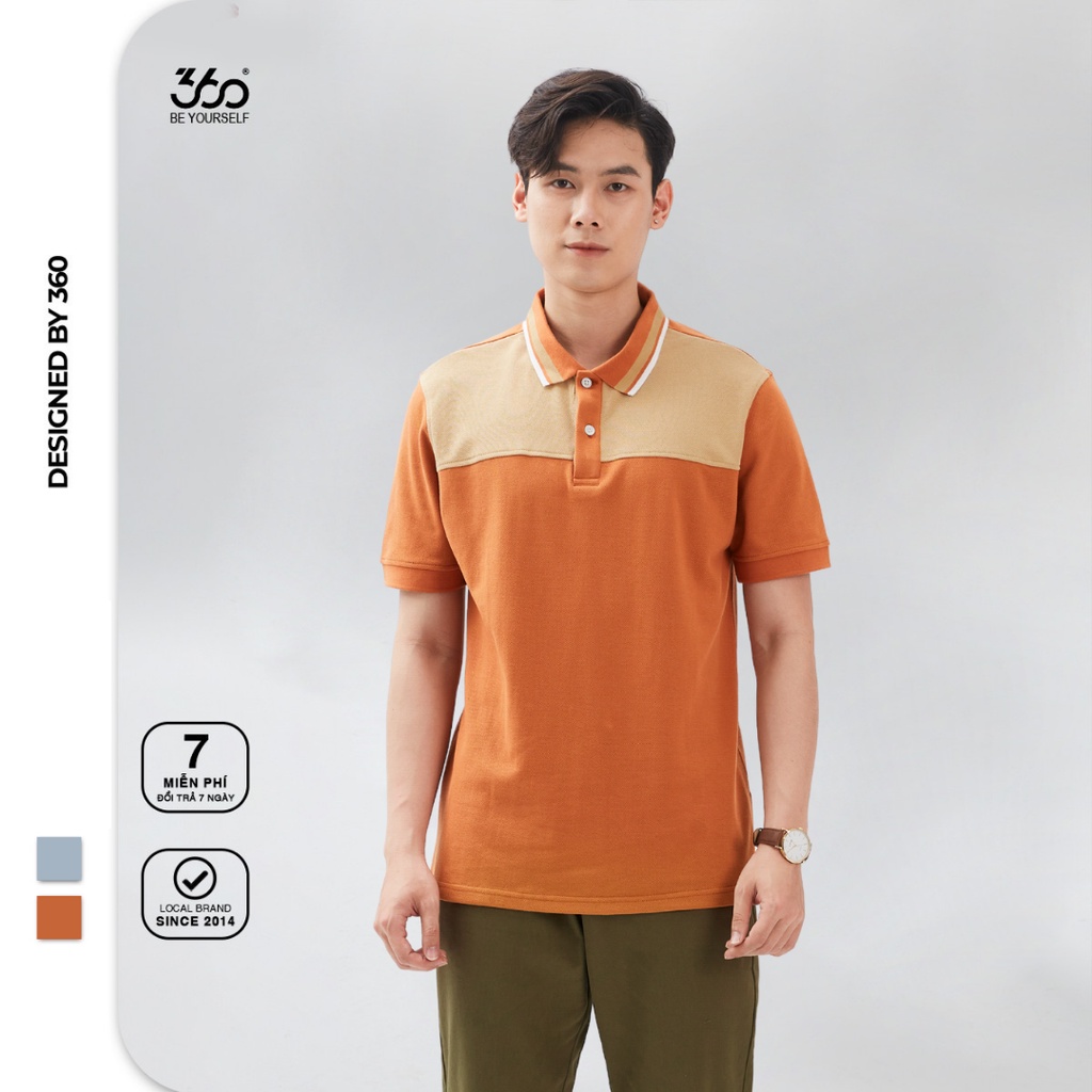 Áo polo phối màu local brand 360 BOUTIQUE chất liệu cao cấp - POMTK210