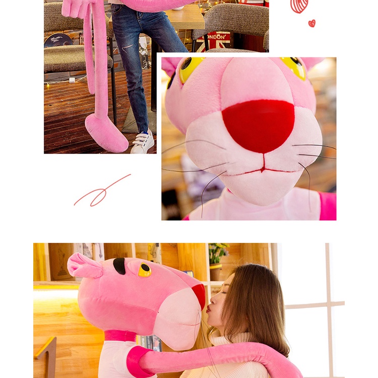 Thú Nhồi Bông Hình Chú Báo Hồng Đáng Yêu