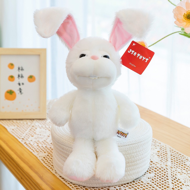 Gấu Bông hình Thỏ tai dài dễ thương, Thỏ Bông tai gập siêu đáng yêu