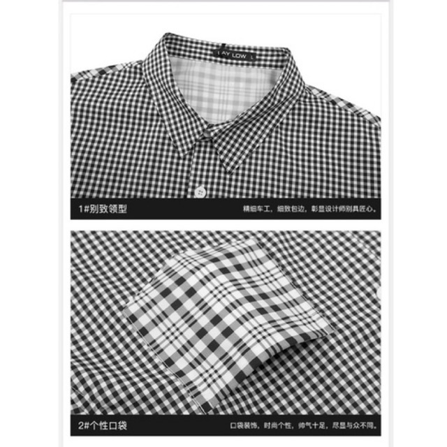 Áo sơ mi tay dài 8239 Nelly Heybig form rộng dành cho nam và nữ 39 12 100