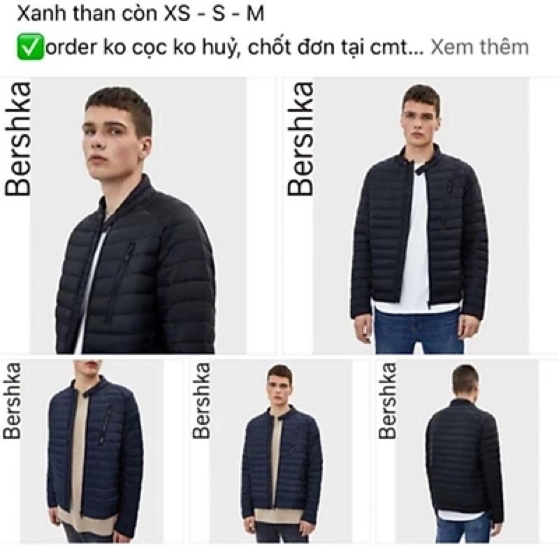 Áo phao nam hãng BSK bông siêu nhẹ siêu ấm hàng xuất dư cao cấp