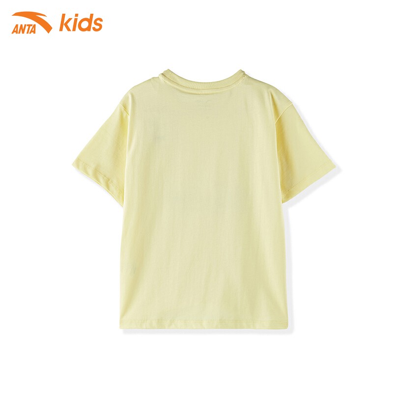 Áo phông bé gái Anta Kids W362128149-2, chất thun cotton co giãn 4 chiều, thấm hút tốt