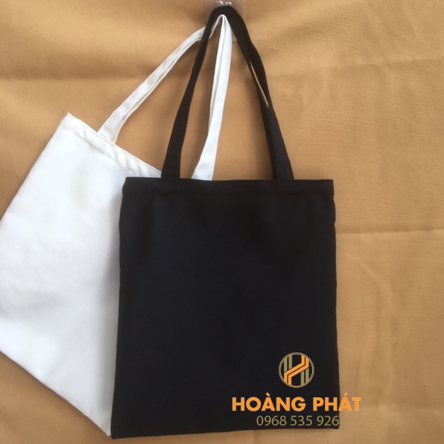 Combo túi vải bố, túi canvas - 20 trắng có khóa+ 80 mộc có khóa + 25 đen có khóa
