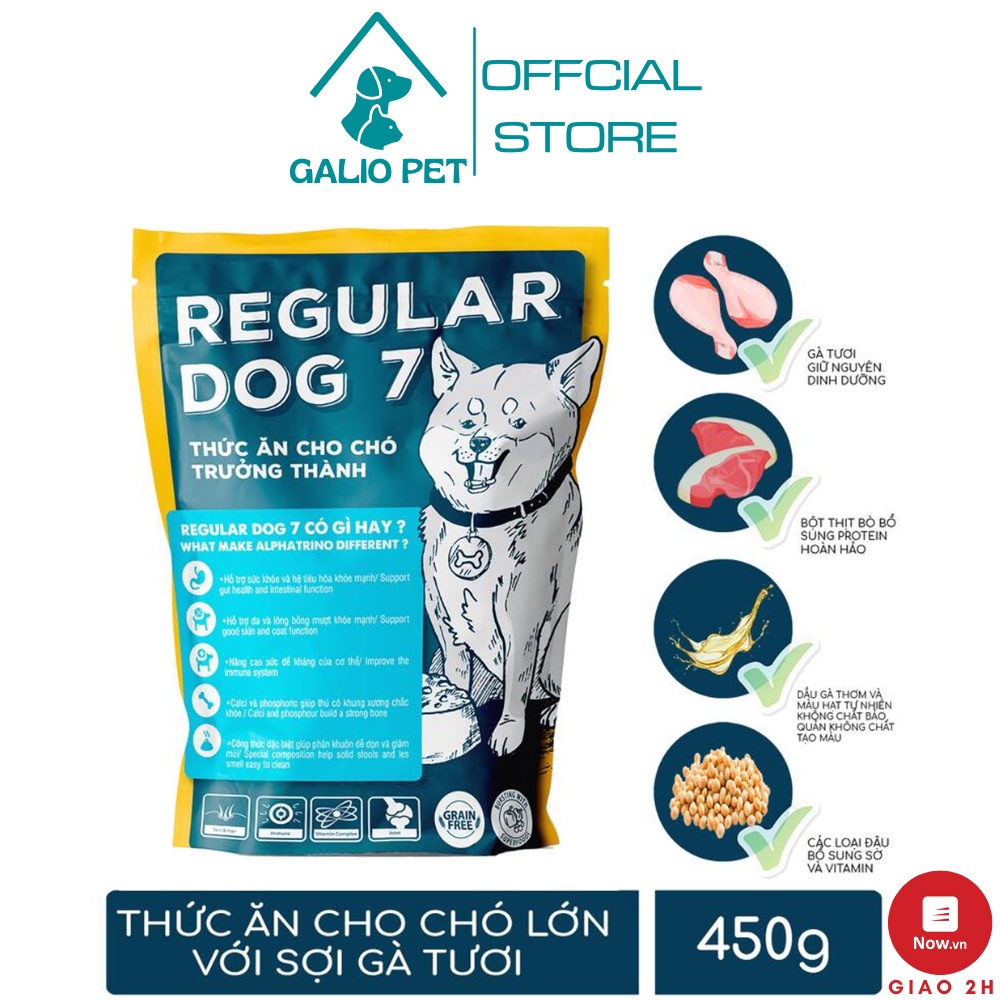 Thức ăn hạt cho chó trưởng thành Regular Dog 7- 450g( FOOD PET)