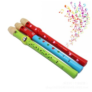 Horn Hooter Gift Baby kids WoodenFlute Trumpet Instrument Music Educational Toy