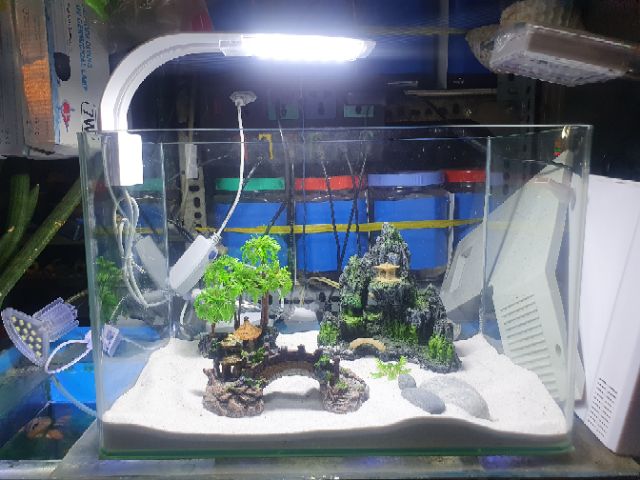 ĐÈN LED KẸP 1 BÊN HỒ CÁ THỦY SINH VIPSUN M280 MÀU TRẮNG HỒ 30 ĐẾN 40CM