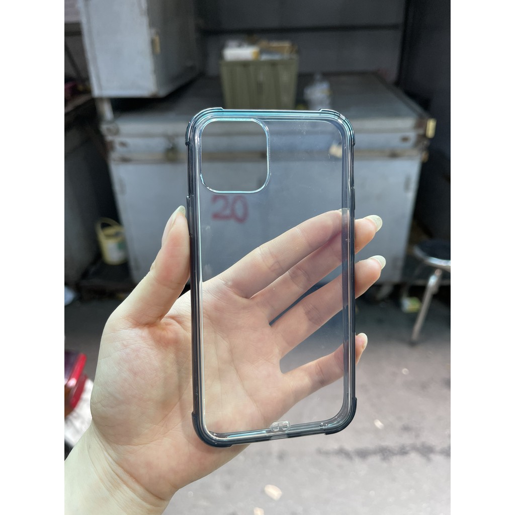 🌟SALE🌟 Ốp dẻo lưng trong viền màu chống shock va đập 4 góc iphone 11 pro 5.8