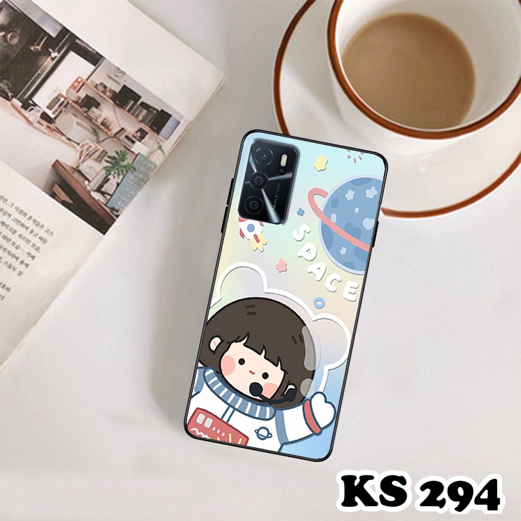 Ốp lưng Oppo A16 - Oppo A16k - Oppo A16s - Opp A16e - Ốp in hình Ngân hà &amp; Roro Jumb - Lưng nhám viền TPU