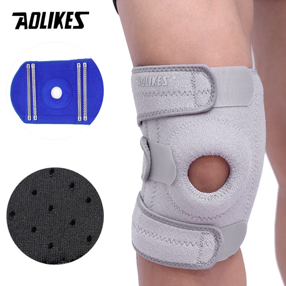 Miếng đệm bảo vệ đầu gối AOLIKES 4 lò xo an toàn khi tập thể thao bóng chuyền