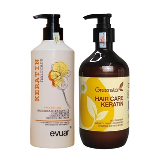 Kem ủ Tóc Phục Hồi Keratin Evuar 518ml