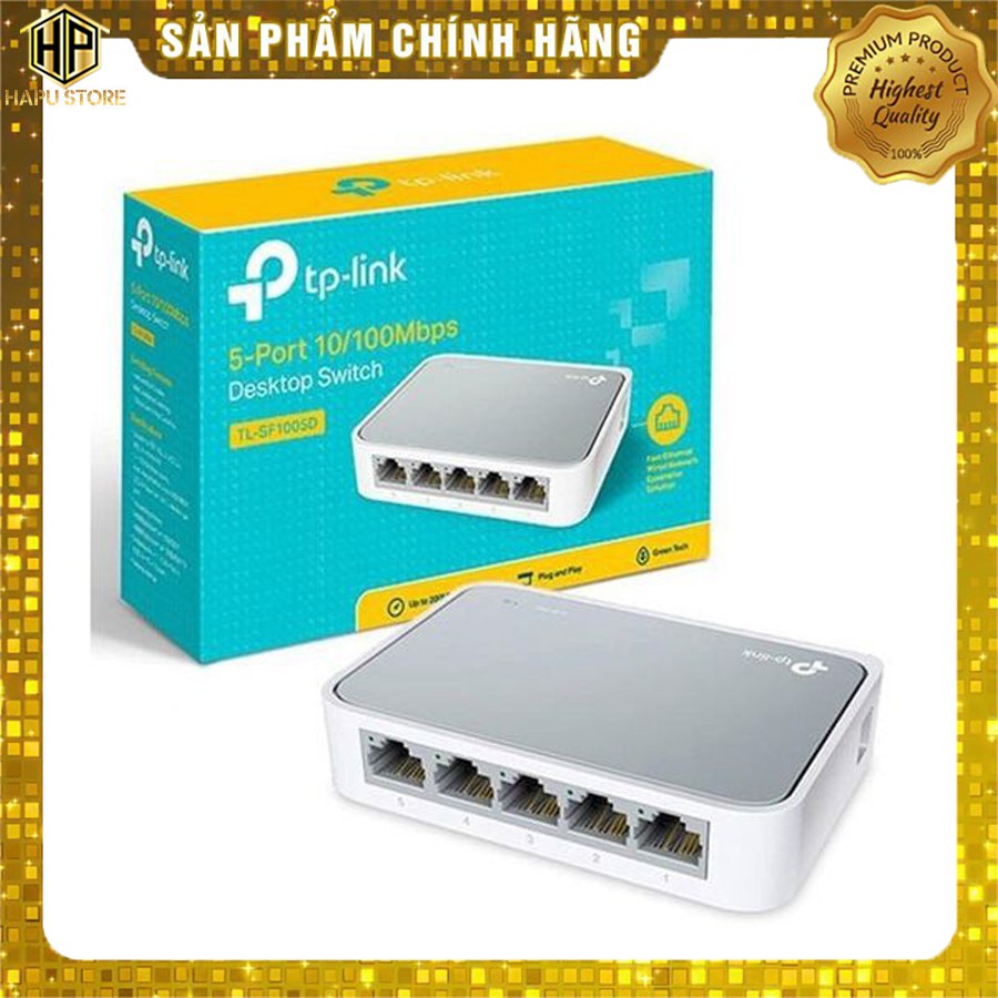 Bộ chia mạng Tplink 5 cổng - Switch TP-Link SF 1005D / 5-Port 10/100Mbps - Hapugroup