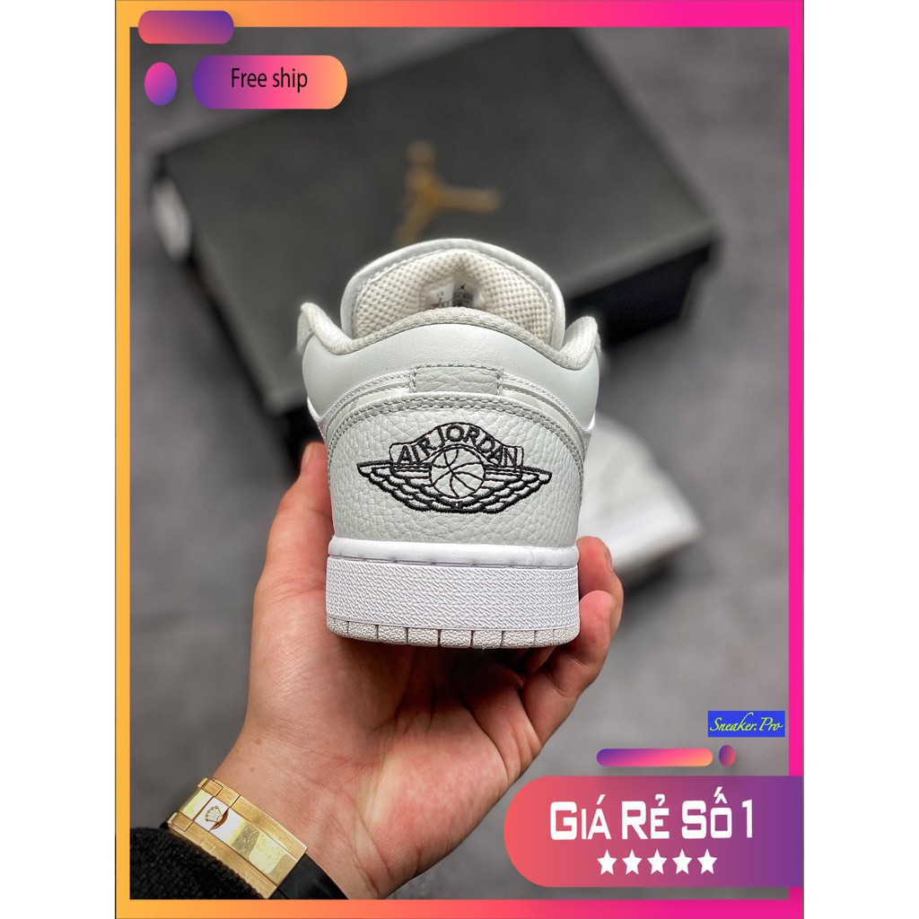 Giày nam nữ Air Jordan 1 Low White Camo, Giày jordan cổ thấp siêu đẹp, giá yêu thương dành cho học sinh, sinh viên