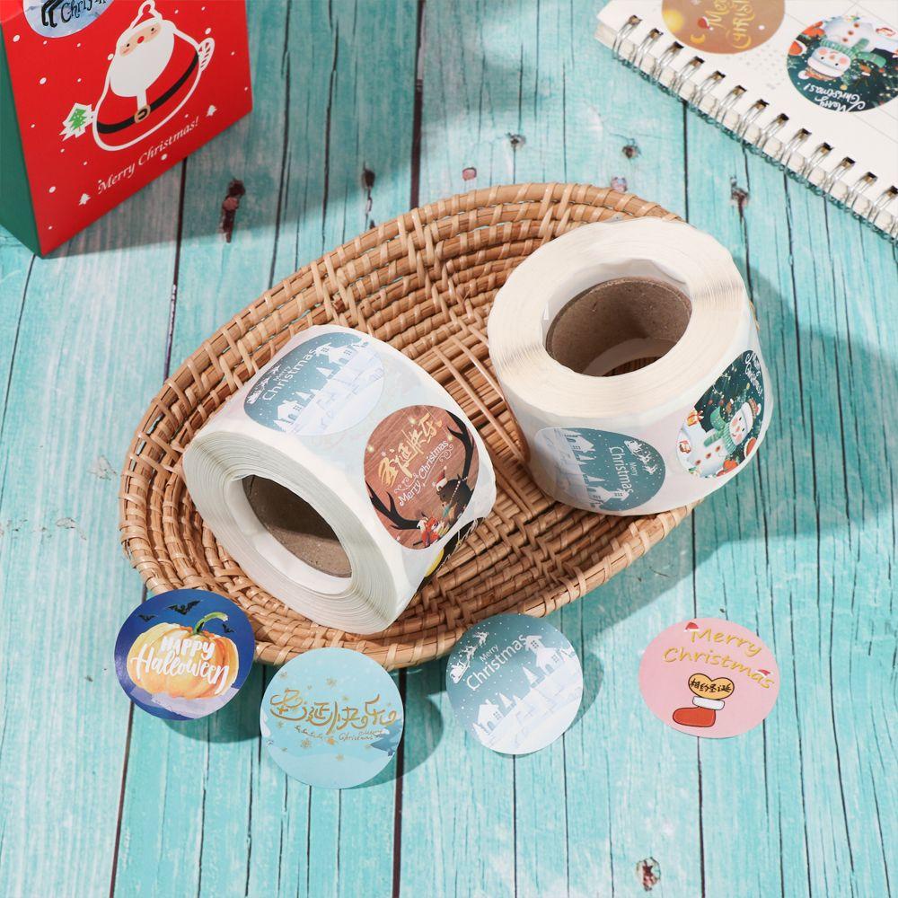 Cuộn 500 Miếng Dán Trang Trí Giáng Sinh / Tiệc Cưới DIY