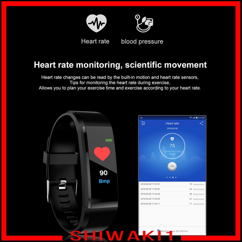 [SHIWAKI1]Smart Watch Touch Screen Sport Smart Wrist Watch Bluetooth Smartwatch Fitness