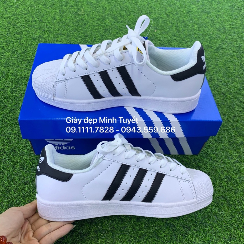 Giày Sneaker Super-Starr Trắng sọc đen thể thao Nam Nữ chất lượng cao, giá rẻ tốt nhất thị trường Hà Nội - toàn quốc