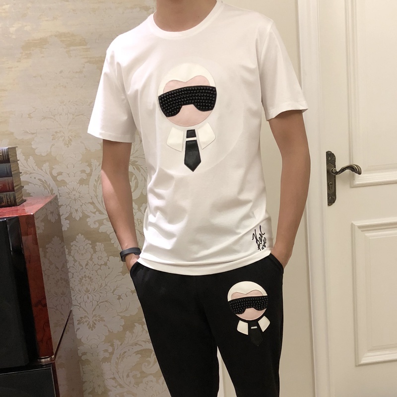 Siêu Hot - Hàng Mới Lafayette Little monster mùa hè mới áo thun ngắn tay nam và nữ cotton in hoạt hình