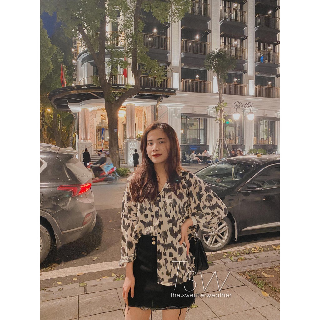 [Mã WASKT304 giảm 15% tối đa 30K đơn 99K] Áo sơ mi voan da báo | BigBuy360 - bigbuy360.vn