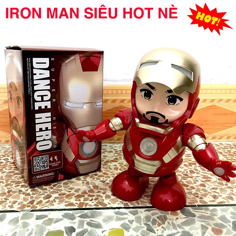 [HOT] [ Đồ Chơi Người sắt (Iron Man) Nhảy Múa - Có đèn và phát nhạc - Cực vui nhộn