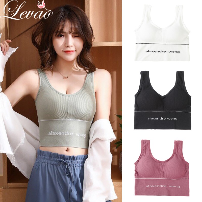 Áo Lót Thể Thao Levao Có Mút Nâng Ngực Phong Cách Hàn Quốc