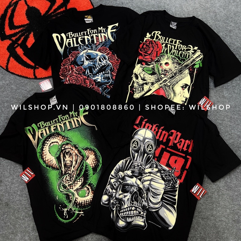 ÁO BULLET FOR MY VALENTINE - LINKIN PARK - ROCK BAND TEE - ÁO PHÔNG ÁO THUN NHẠC ROCK UNISEX - ROCKTEE