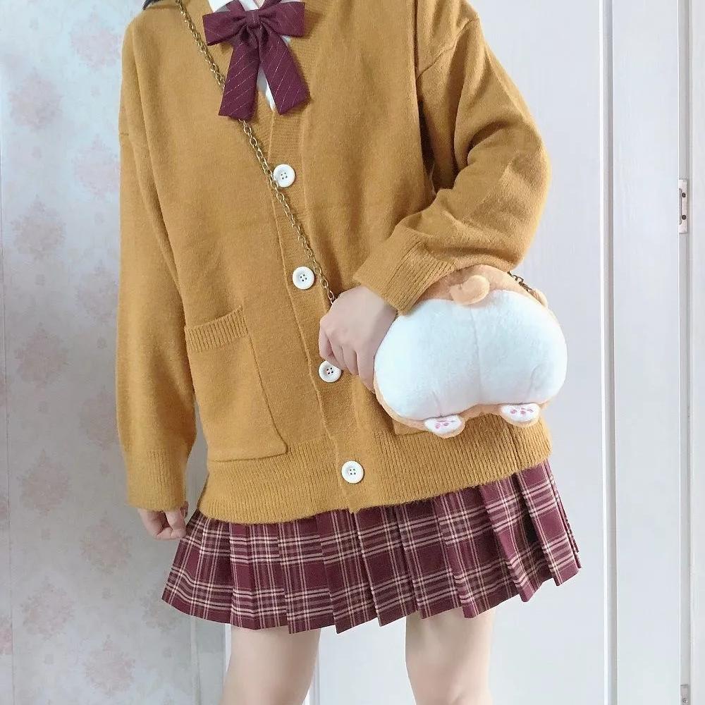 Áo cardigan Dệt Kim Mỏng Dáng Rộng Nữ Phong Cách Ngọt Dễ Thương Mùa Thu Đông Áo nịt đan