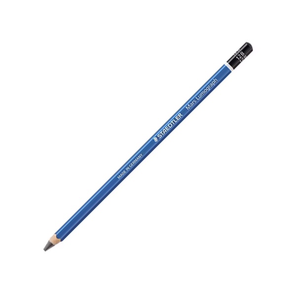 Bút Chì Gỗ 12B Staedtler Mars Lumograph 100-12B - Thân Xanh