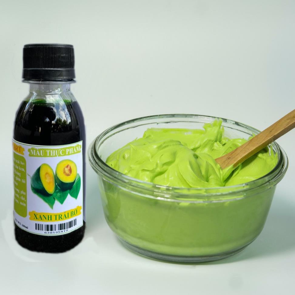 Màu Thực Phẩm Xanh Trái Bơ, Chuẩn màu, nấu chè, làm bánh