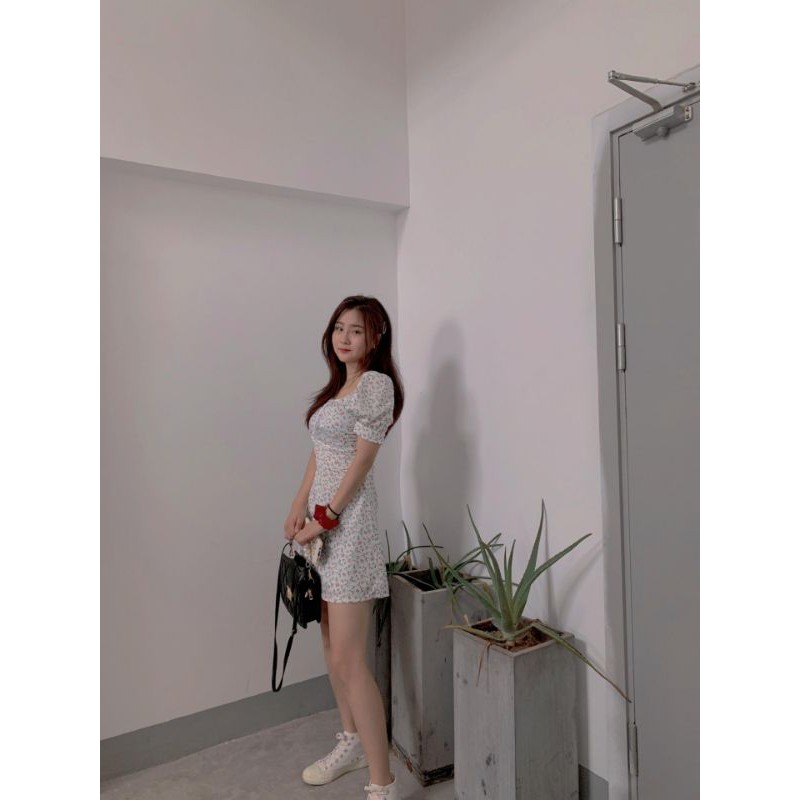 [❌HÀNG SẵN❌] váy hoa nhí tay bồng, nhún ngực, đầm hoa nhí | BigBuy360 - bigbuy360.vn