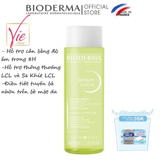 Toner Bioderma Sebium Lotion - Nước hoa hồng Bioderma Lotion cân bằng, dưỡng ẩm cho da 200ml