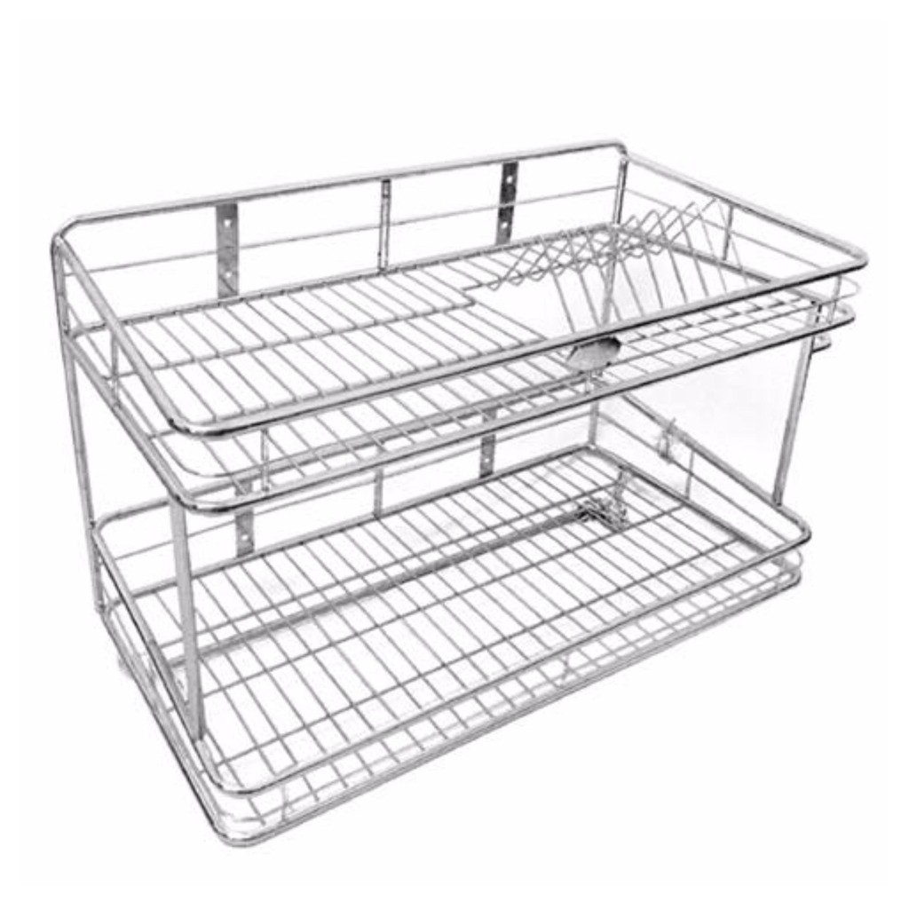Kệ treo chén dĩa tiện lợi - Inox 20