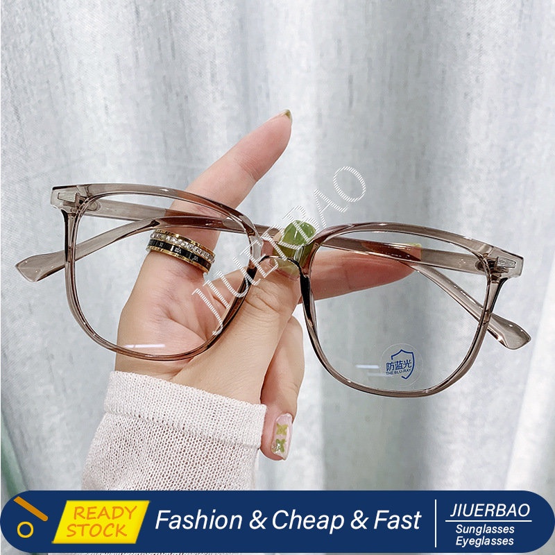Mắt Kính Gọng Vuông Oversize Chống Bức Xạ Ánh Sáng Xanh TR90 Phong Cách Hàn Quốc