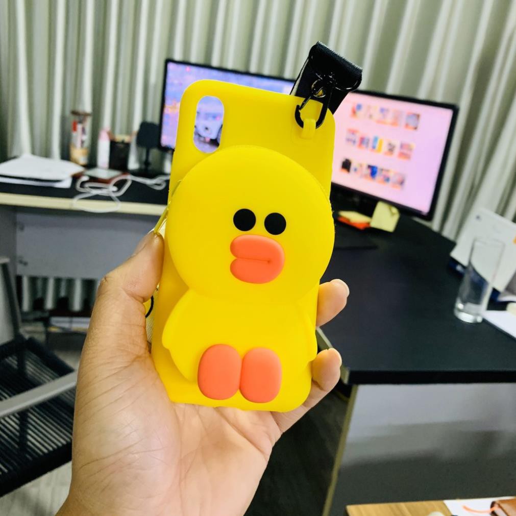 Ốp Lưng IPhone X/XS/XSMax Gấu Cute Có Túi Khóa - Siêu Phẩm HOT Nhất Thị Trường Hiện Nay