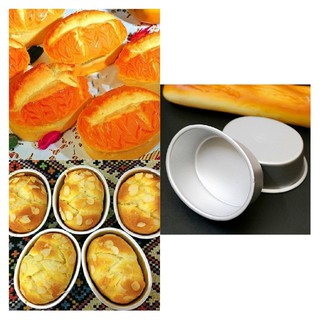 Khuôn nhôm oval D04 (cỡ mini) làm cheesecake mini/ Khuôn nhôm oval cỡ nhỏ làm bánh mì