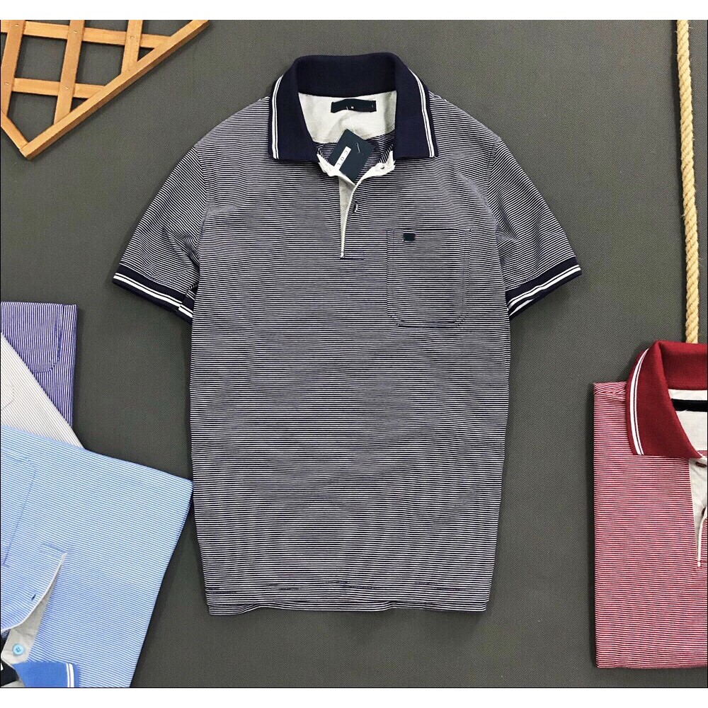 ÁO THUN SỌC NGẮN TAY CỔ BÉ CÓ TÚI MỚI NHẤT [ẢNH + VIDEO THẬT CUỐI] - LZ FASHION - PS086 | BigBuy360 - bigbuy360.vn