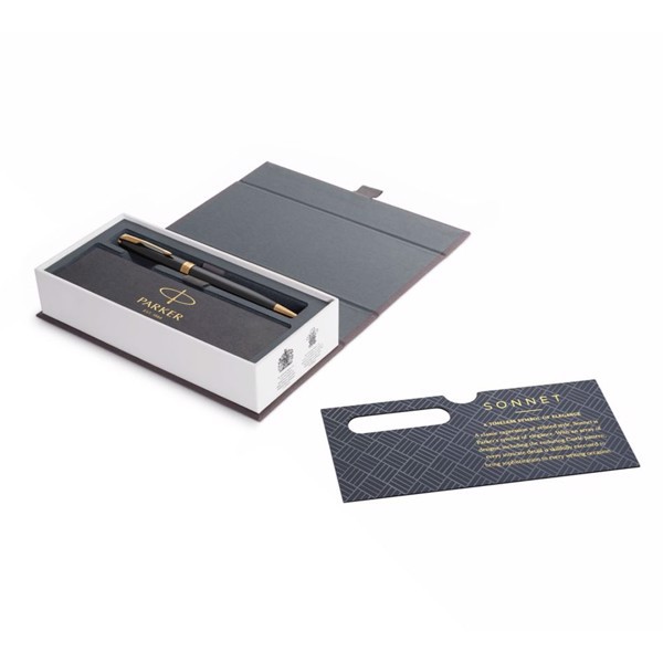 [Chính Hãng] Bút Bi Ký Cao Cấp Parker Sonnet Đ-Black Mạ Vàng 18K Nét 1.0mm (Hàng Nhập Khẩu Pháp)