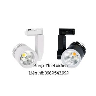 Đèn rọi ray cob hàng cao cấp 12w (vỏ đen và trắng) như hình