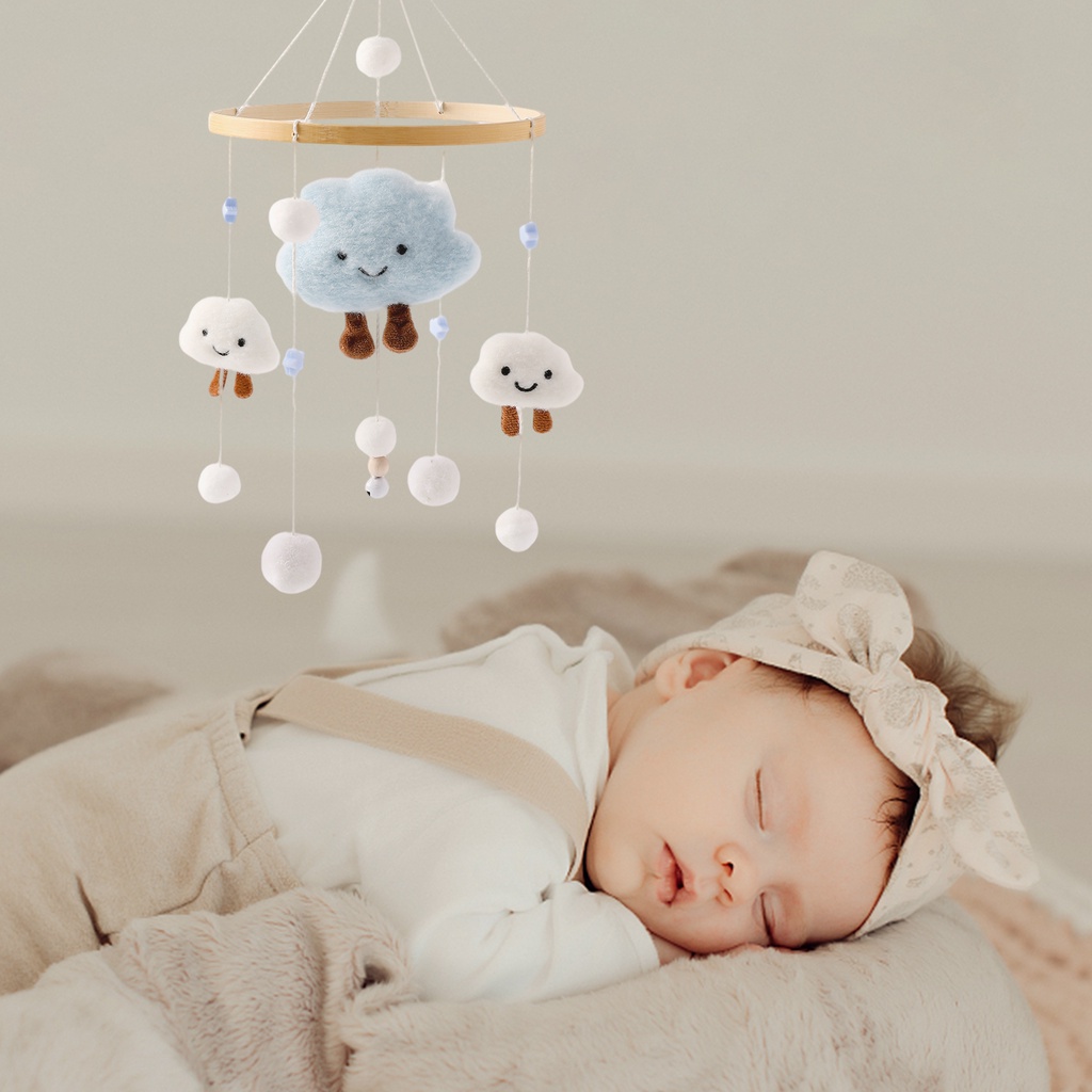 Lục lạc đồ chơi MAMIMAMIHOME thiết kế đám mây/ ngôi sao mặt trăng đáng yêu nhỏ gọn dành cho bé 0-12 tháng tuổi