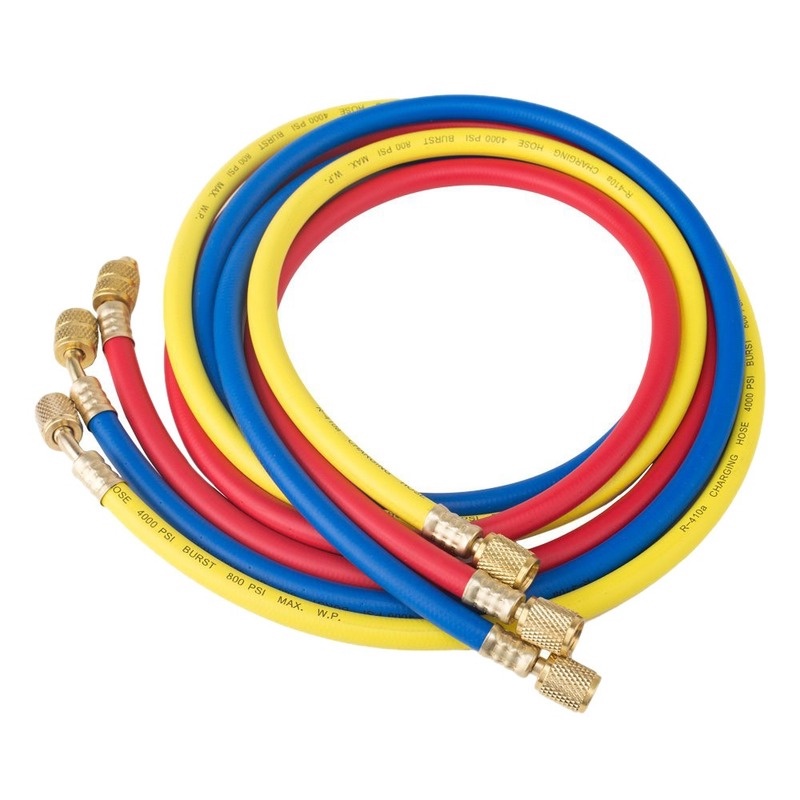 Bộ 3 mảnh Dây chuyền chiết rót gas cao cấp  R22, R12 và R502  Nạp gas điều hòa 1/4 "SAE A/C