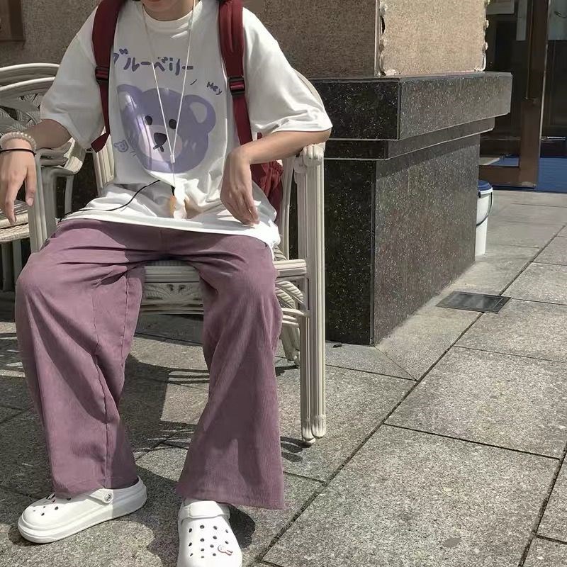 Fashionable Plain Color Long Pants For Women