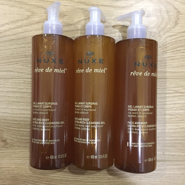 Sữa rửa mặt mật ong Nuxe 400ml
