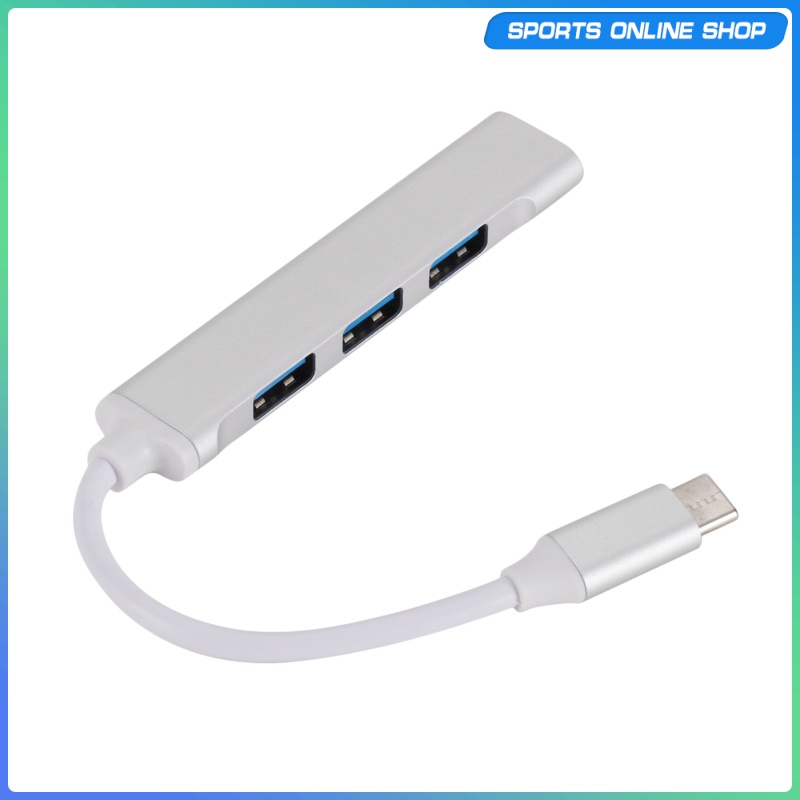 Bộ Chia 4 Cổng Usb 3.0 Vỏ Nhôm Cho Laptop Notebook | BigBuy360 - bigbuy360.vn