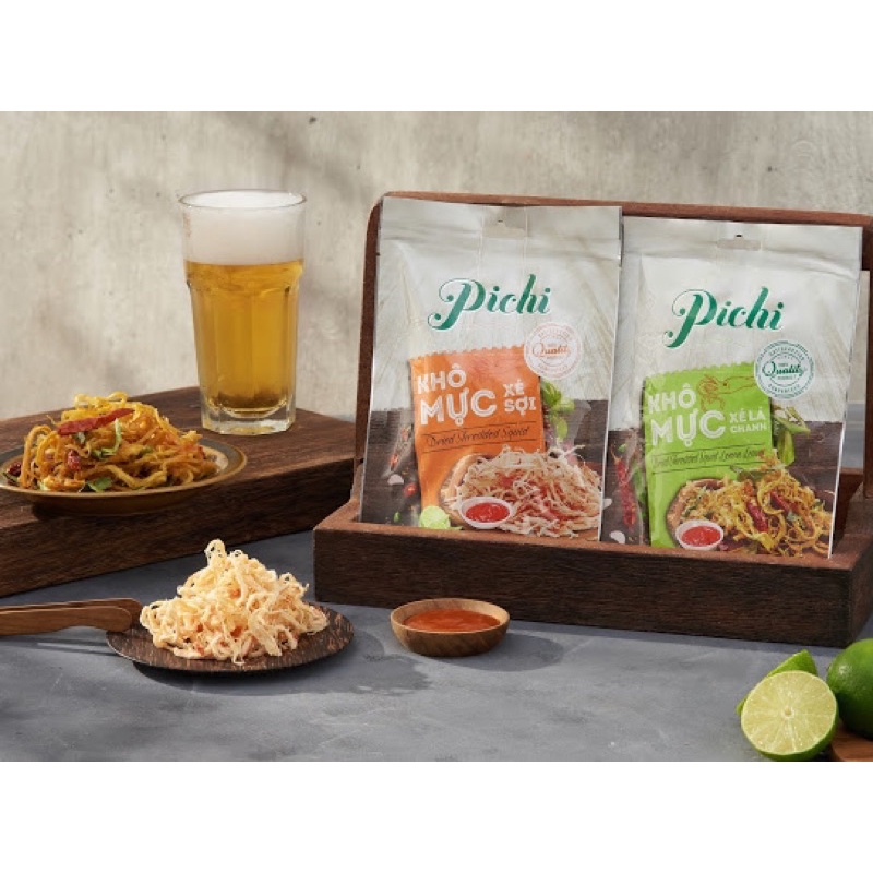 [HÀNG CHÍNH HÃNG] Khô mực xé vị lá chanh Pichi (Túi 50g) | BigBuy360 - bigbuy360.vn
