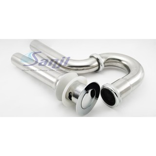 Xả lavabo nhấn inox (xi phông) Kanto KXLV04