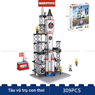 Đồ chơi lego lắp ráp tàu vũ trụ 309 chi tiết - nanotoys store
