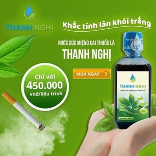 Nước súc miệng Cai Thuốc Lá