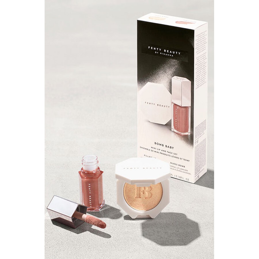 Set Son Bóng & Highlight Mini Fenty Beauty Bomb Baby Mini Lip And Face Set | BigBuy360 - bigbuy360.vn