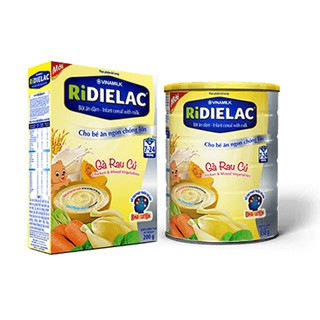 Bột ăn dặm ridielac - gà rau củ - hộp thiếc
