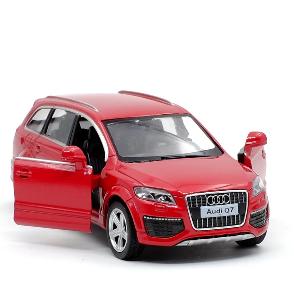 Yufeng RMZ AUDI Q7 Xe địa hình Hợp kim được ủy quyền Mẫu xe 1: 36 Kéo lại Cửa mở Bé trai Trẻ em Đồ chơi hợp kim Bộ sưu tập trang trí xe hơi Đồ trang trí